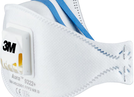 3M RESPIRATORE MONOUSO AURA 9322+ CLASSE FFP2 CON VALVOLA CONF.DA PZ10