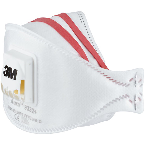 3M RESPIRATORE MONOUSO AURA 9332+ CLASSE FFP3 CON VALVOLA CONF.DA PZ10*