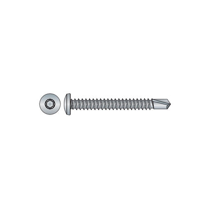 TECFI VITE AUTOPERFORANTE TC TX ZINCATA BIANCA D.MM 6,3X 80/60