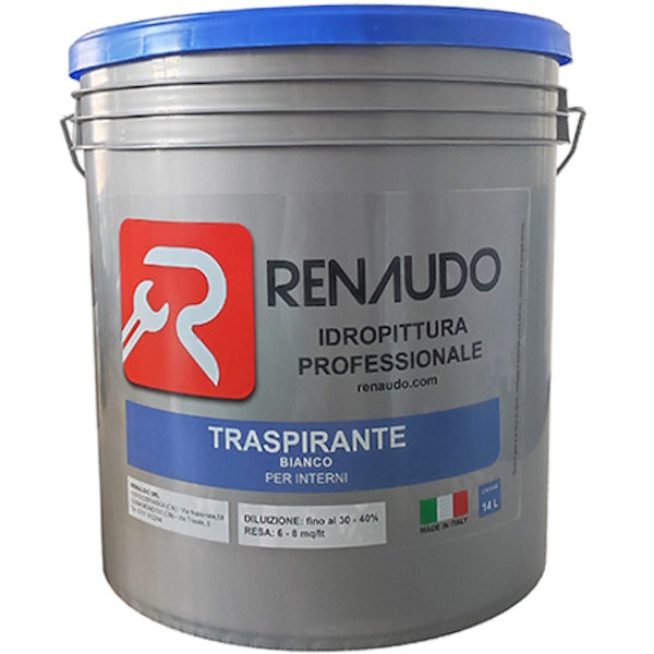 RENAUDO BIANCO LT14 IDROPITTURA TRASPIRANTE ANTIMUFFA PER INTERNI