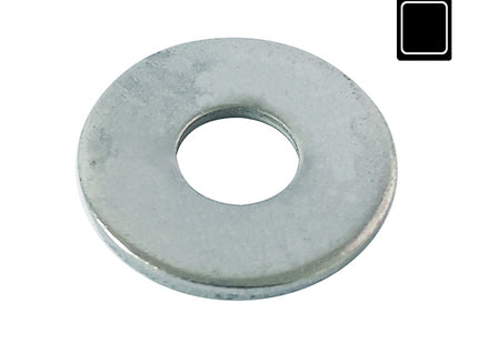 SODIFER RONDELLE PIANE IN FERRO ZINCATO D.MM 3 BLISTER DA PZ100