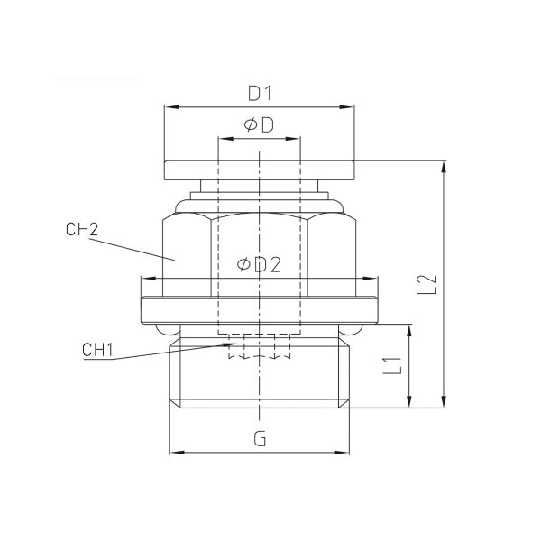 KONFIT RACCORDO DIRITTO MASCHIO ART. RP51