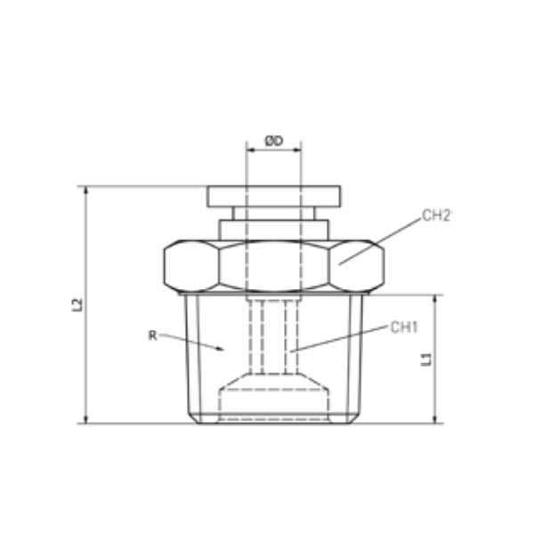 KONFIT RACCORDO DIRITTO MASCHIO CONICO ART. RP51K