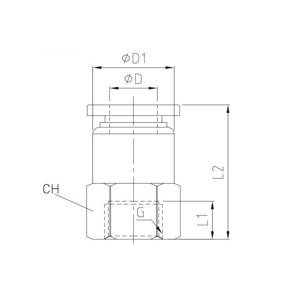 KONFIT RACCORDO DIRITTO FEMMINA ART. RP52