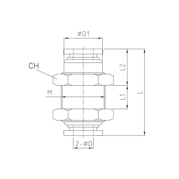 KONFIT RACCORDO PASSAPARETE ART. RP60