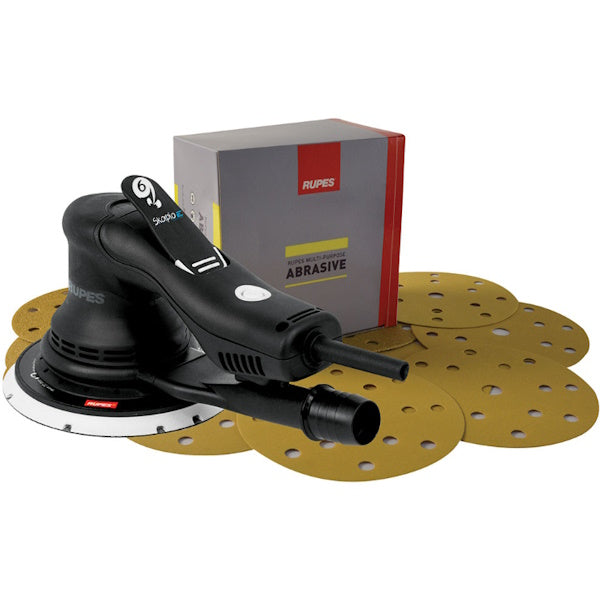 RUPES SKORPIO LEVIGATRICE ROTORBITALE MOD. RX256A + 300 DISCHI ABRASIVI