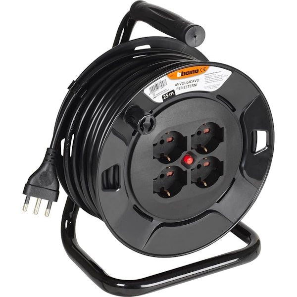 BTICINO AVVOLGICAVO CON CAVO DA MT25 230V