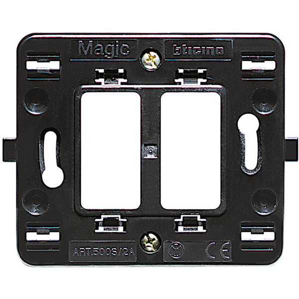 BTICINO MAGIC SUPPORTO 2 POSTI SCATOLA TONDA