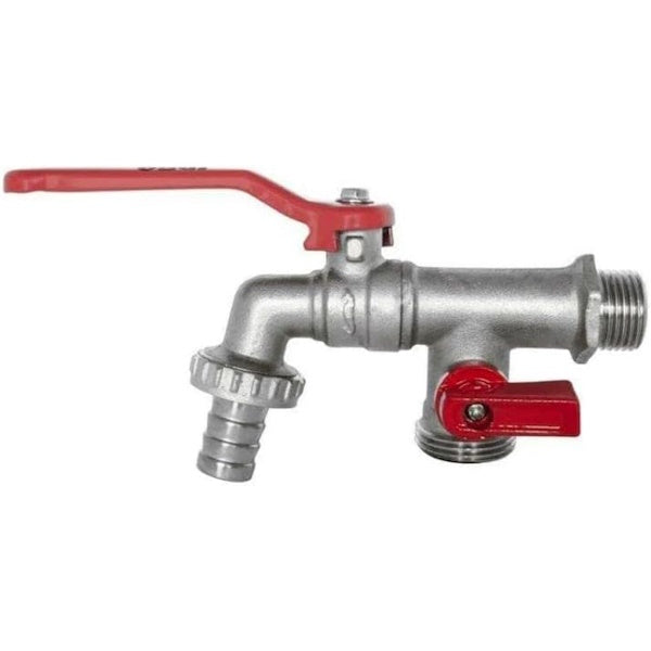 IDRO-BRIC RUBINETTO DA ESTERNO CON ATTACCO DOPPIO DA 1/2"