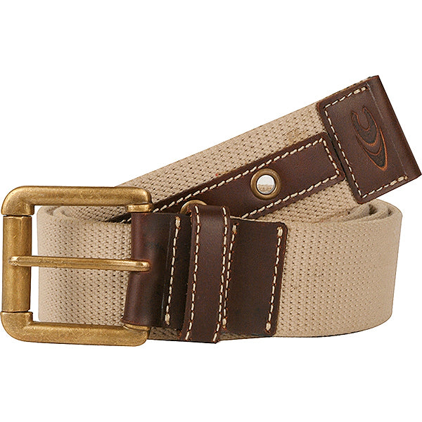 COFRA CINTURA SAFARI IN TESSUTO INSERTI PELLE COLORE CORDA