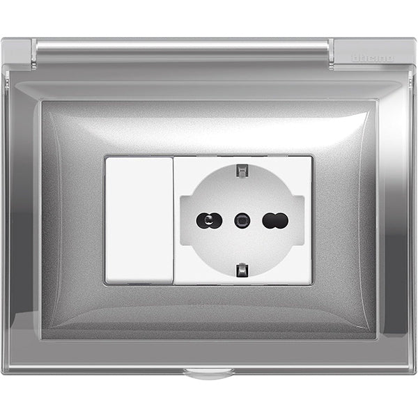 BTICINO MATIX PRESA SCHUKO BIPASSO 10/16A