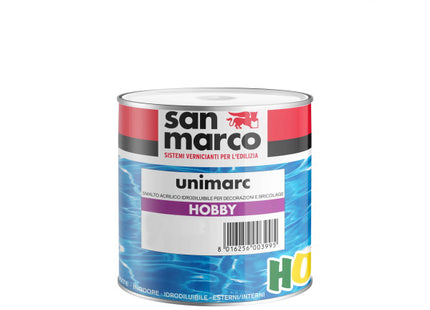 SAN MARCO UNIMARC HOBBY SMALTO ACRILICO ROSSO OSSIDO LT 0,125