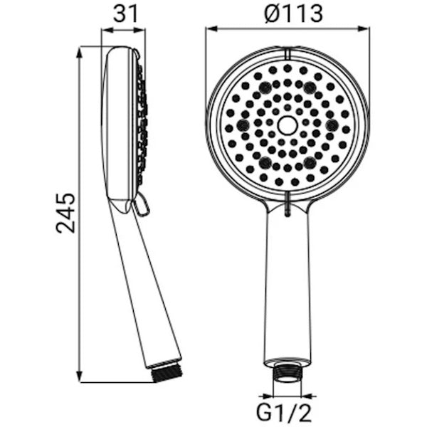 IDRO-BRIC DOCCIA IDRA 5 GETTI D.MM110