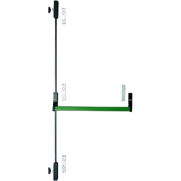 SAVIO MANIGLIONE ANTIPANICO VERTICALE CON BARRA VERDE ART. CIRCEO KH.3