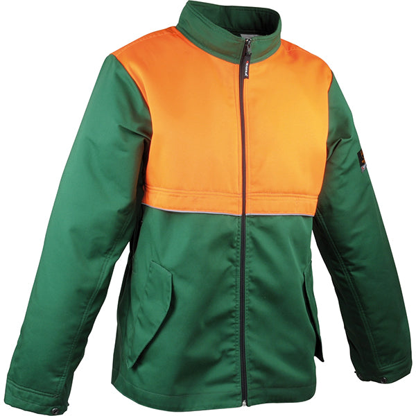 COFRA GIACCA ANTITAGLIO DA BOSCAIOLO SAW BRAKE COLORE VERDE/ARANCIO TG.L
