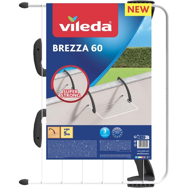 VILEDA STENDIBIANCHERIA BREZZA 60 CON GANCI REGOLABILI CM60X54