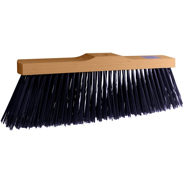 SCOPA PER CANTIERE CON SETOLE IN PVC NERA CM35 BASE LEGNO SENZA MANICO