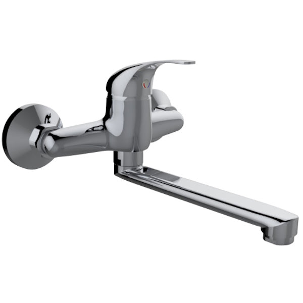 IDRO-BRIC RUBINETTO MISCELATORE LAVELLO A PARETE SERIE FAST