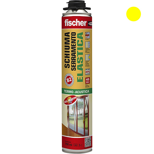 FISCHER SCHIUMA POLIURETANICA SERRAMENTI PER PISTOLA PUP E 750 ML750