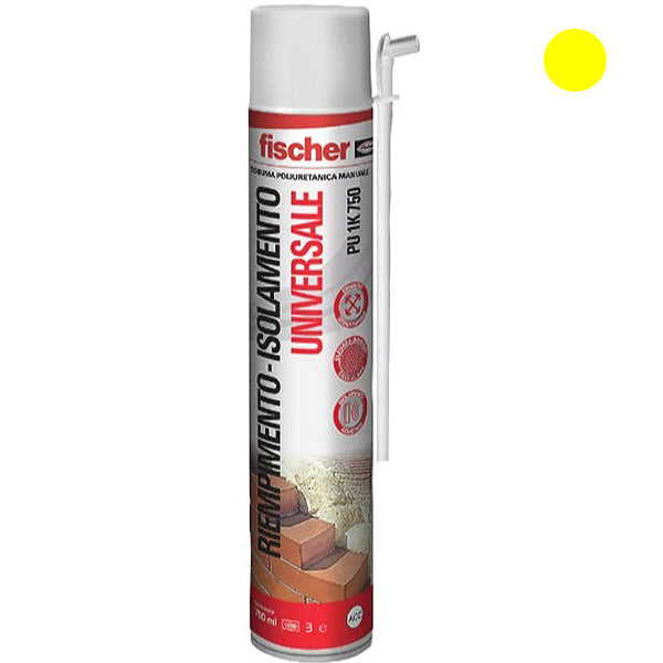 FISCHER SCHIUMA POLIURETANICA UNIVERSALE MANUALE PU 1K 750 ML750