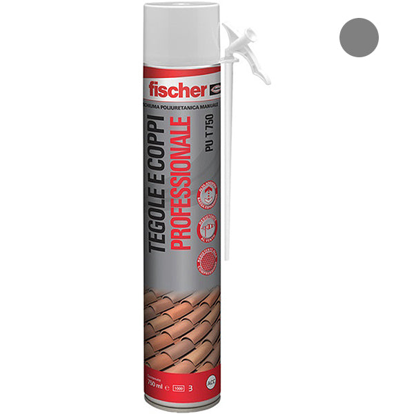 FISCHER SCHIUMA POLIURETANICA TEGOLE E COPPI MANUALE PU T 750 ML750