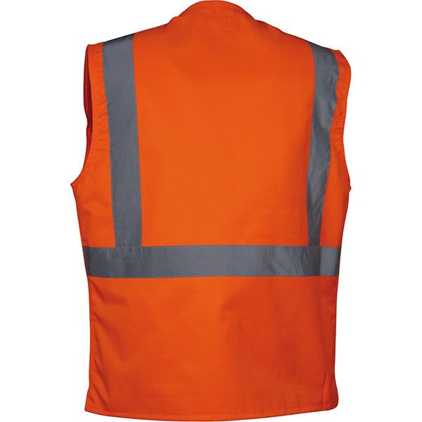 COFRA GILET ALTA VISIBILITA' SEKI COLORE ARANCIO FLUO