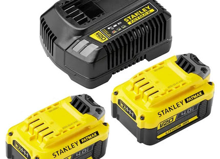 STANLEY KIT TRAPANO + AVVITATORE + SMERIGLIATRICE + TORCIA 18V 4,0AH