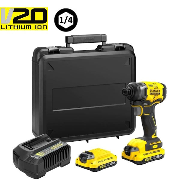 STANLEY AVVITATORE AD IMPULSI A BATTERIA 18V 2.0AH ART. SFMCF810D2K-QW