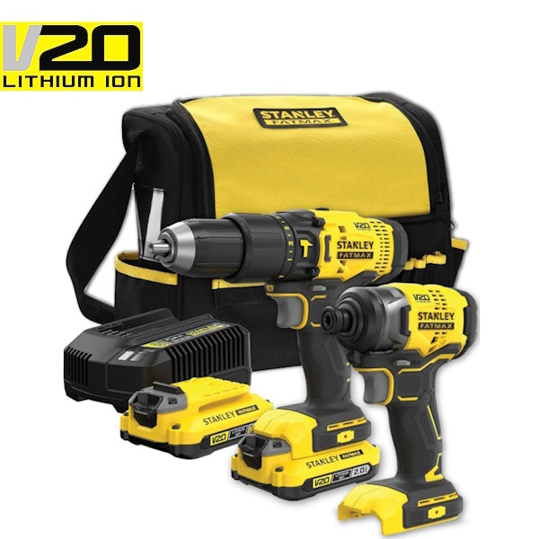 STANLEY KIT TRAPANO+AVVITATORE IMPULSI 1/4" 18V 2AH ART. SFMCK465D2S-QW