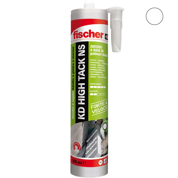 FISCHER SIGILLANTE ADESIVO KD HIGH TACK NS BIANCO ML290