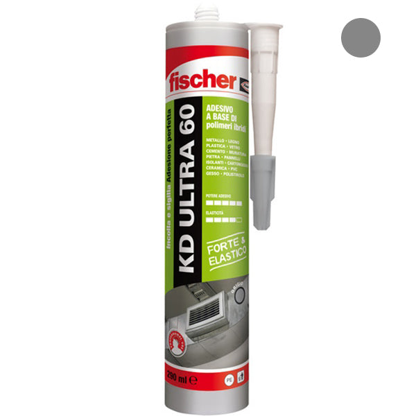 FISCHER SIGILLANTE ADESIVO EXTRA FORTE KD ULTRA 60 GRIGIO ML290