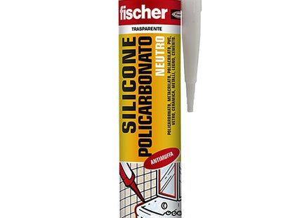 FISCHER SILICONE NEUTRO POLICARBONATO SNP-TR TRASPARENTE ML310