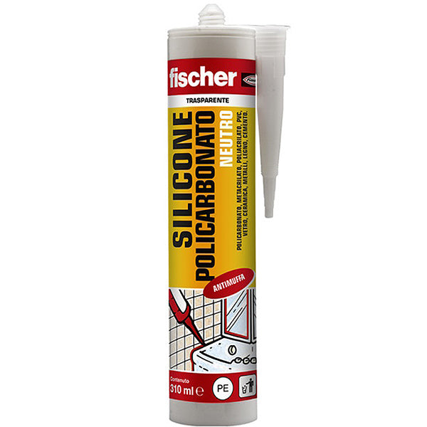 FISCHER SILICONE NEUTRO POLICARBONATO SNP-TR TRASPARENTE ML310