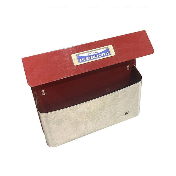 SILMEC CESTO PORTA PUBBLICITA' MOD. BIMETAL MAXI COLORE ROSSO
