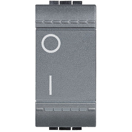 BTICINO LIVINGLIGHT INTERRUTTORE BIPOLARE 16A ANTRACITE