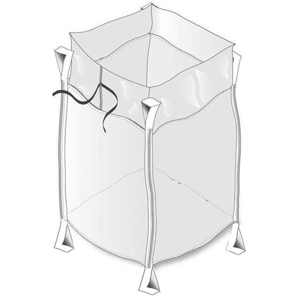 SACCO PER MACERIE PORTATA KG1500 CON 8 MANIGLIE CM80X80X80H