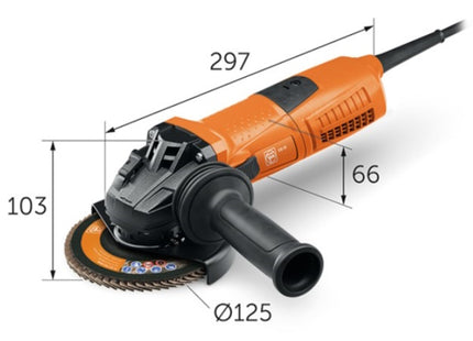 FEIN SMERIGLIATRICE ANGOLARE MOD. CG 13-125 V D.MM125 POTENZA 1300W