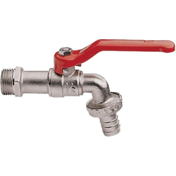 IDRO-BRIC RUBINETTO PORTAGOMMA A SFERA DA 1/2