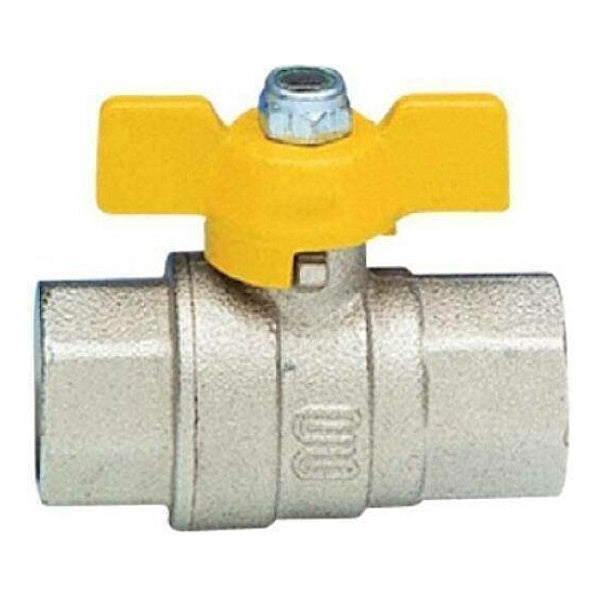 IDRO-BRIC RUBINETTO A SFERA PER GAS FEMMINA/FEMMINA DA 1/2"