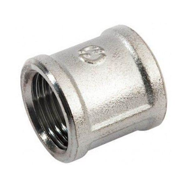 IDRO-BRIC MANICOTTO FF IN OTTONE CROMATO LUCIDO DA 1/2"