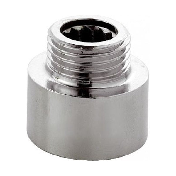 IDRO-BRIC PROLUNGA MF IN OTTONE CROMATO LUCIDO DA 1/2"X3/8"