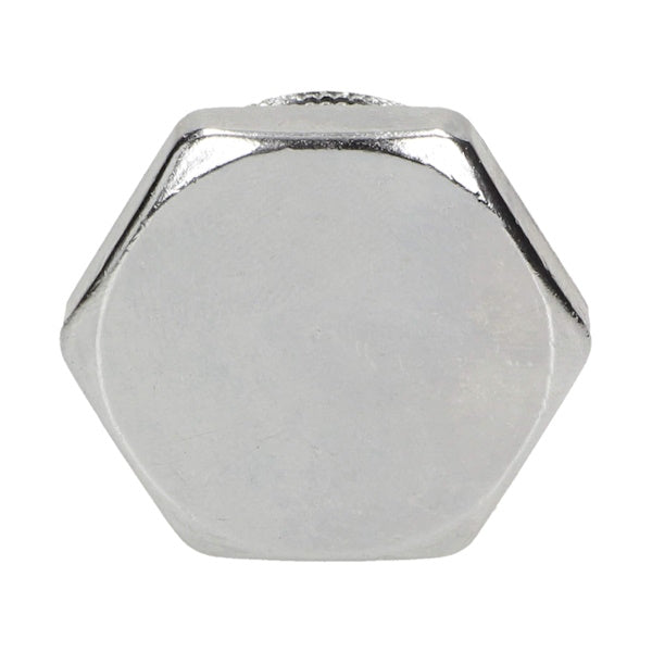 IDRO-BRIC TAPPO MASCHIO IN OTTONE CROMATO LUCIDO DA 1/2"