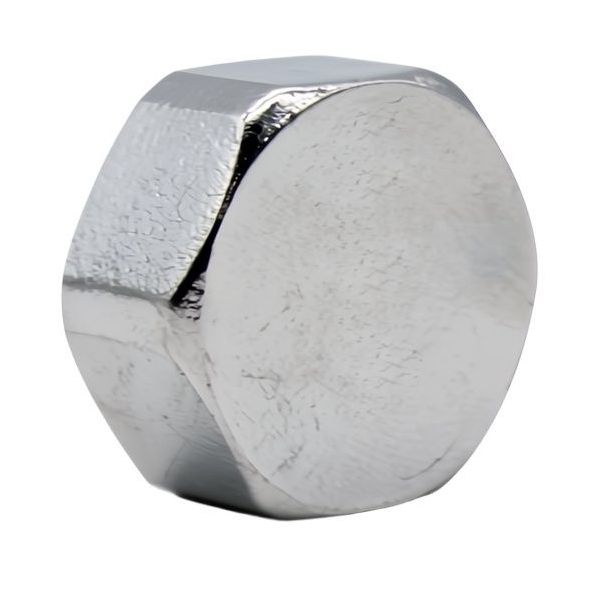 IDRO-BRIC CALOTTA FEMMINA IN OTTONE CROMATO LUCIDO DA 1/2"