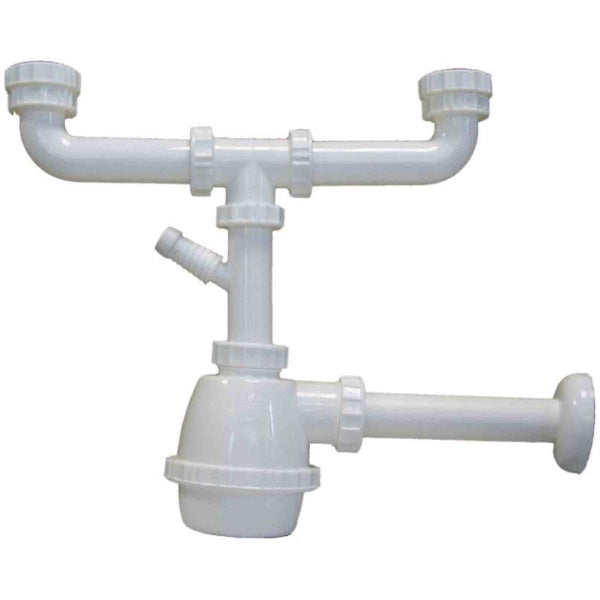 IDRO-BRIC SIFONE MOPLEM 2 VIE SENZA PILETTA DA 1"1/4X32