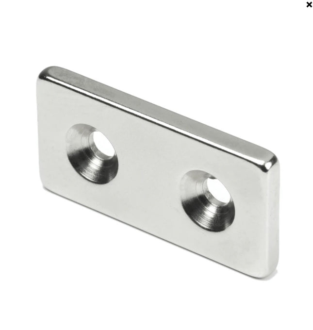 SM MAGNETE MM40X20 FORI D.MM4,5 H.MM4 FORZA KG12 NICHELATO