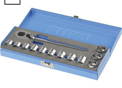 FERVI SERIE BUSSOLE A PROFILO RIBASSATO CON CRICCHETTO DA 3/8" PZ13