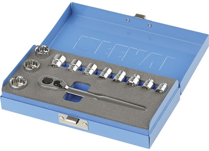 FERVI SERIE BUSSOLE A PROFILO RIBASSATO CON CRICCHETTO DA 1/4" PZ12