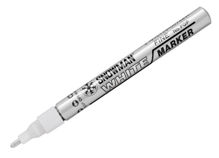 ULLMANN SNOWMAN MARCATORE PAINT MARKER PUNTA FINE MM3 BIANCO