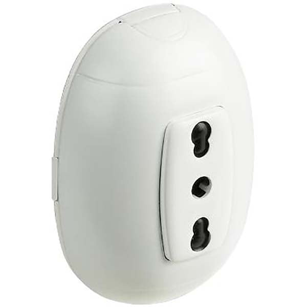 BTICINO OVAL PRESA BIPASSO 2P+T 10/16A BIANCO