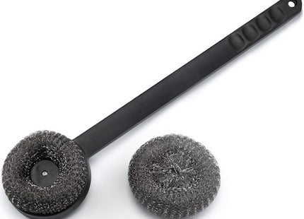 OMPAGRILL SPAZZOLA PER PULIZIA BARBECUE CON SPUGNA